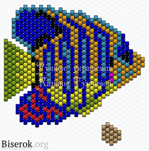 Рыбка из бисера для начинающих со схемами и видео