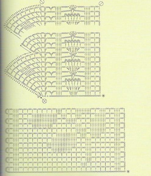 Схема прямоугольной скатерти крючком с описанием для начинающих