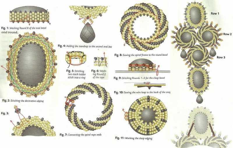 Оплетение кабошона бисером для начинающих: мастер-класс с видео
