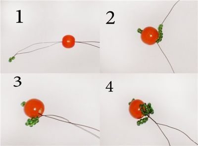 Апельсиновое дерево из бисера: схема плетения своими руками с фото