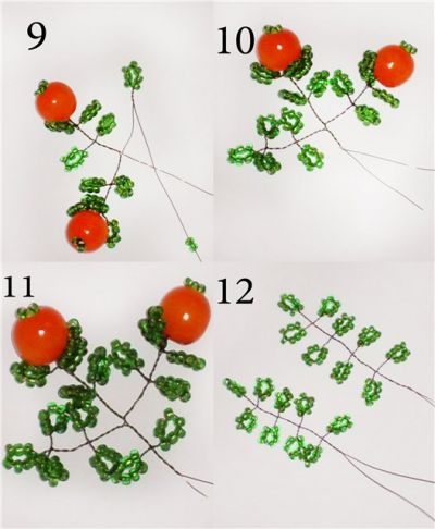 Апельсиновое дерево из бисера: схема плетения своими руками с фото