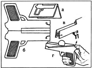 Пистолет из бумаги своими руками: схемы с фото и видео