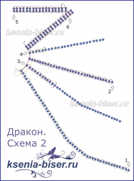 Как сплести дракона из бисера: схема для начинающих с фото и видео