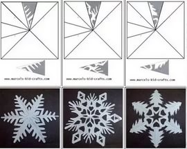 Большие снежинки из бумаги: схемы и шаблоны для вырезания