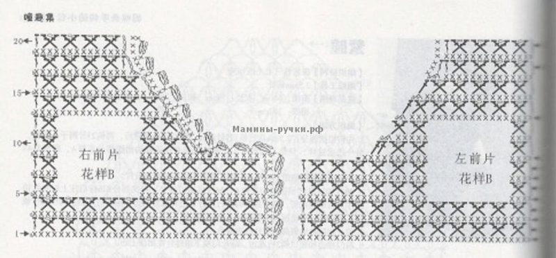 Туника с длинными рукавами для девочки крючком с фото