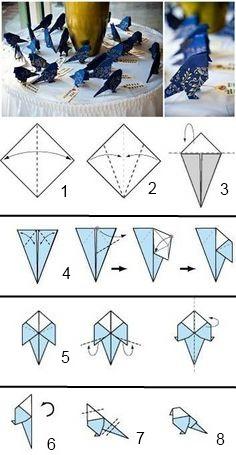 Птица из бумаги своими руками в технике оригами для детей