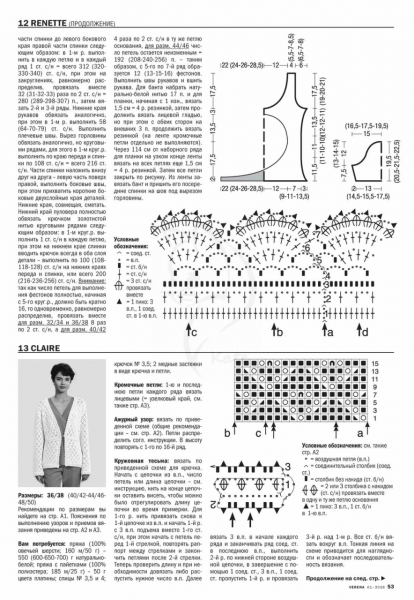 Журнал VERENA 1 - 2019. Вязание спицами от Burda