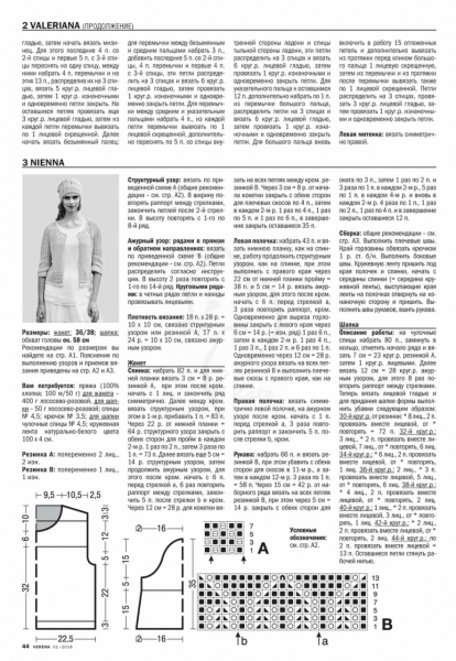 Журнал VERENA 1 - 2019. Вязание спицами от Burda