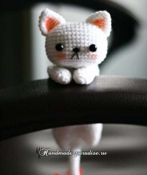 Котенок амигуруми. Игрушка крючком