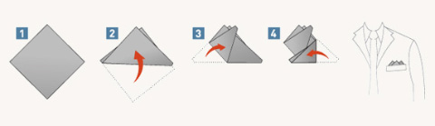 8 способов красиво сложить платок в карман пиджака