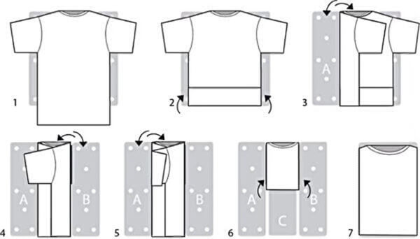 Как сложить футболки в шкаф, чтобы они не помялись
