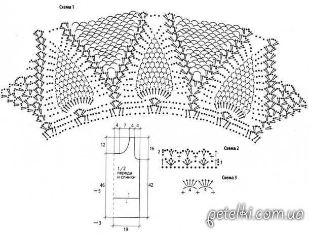 Ажурные топики крючком со схемами для девочки и женщины с фото и видео