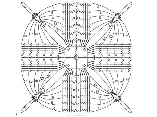 Скатерти крючком со схемами и видео для начинающих