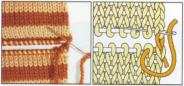 Трикотажный шов в вязании спицами: закрытие петель с фото и видео