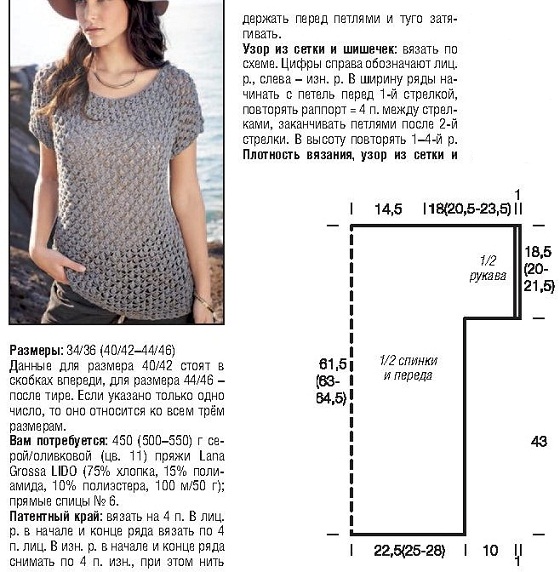 Летние ажурные кофточки, вязанные спицами из хлопка: схемы с описанием