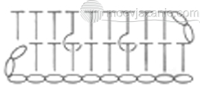 Полустолбик с накидом крючком: схемы с фото и видео