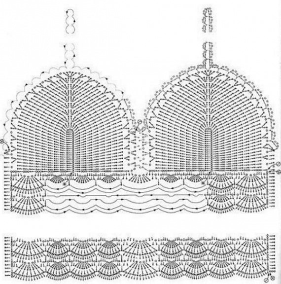 Схема купальника, вязаного крючком: мастер-класс с фото и видео