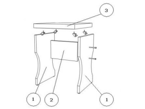 Табурет и стол из ДСП своими руками