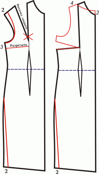 Платье с открытой спиной: выкройка изделий с рукавами