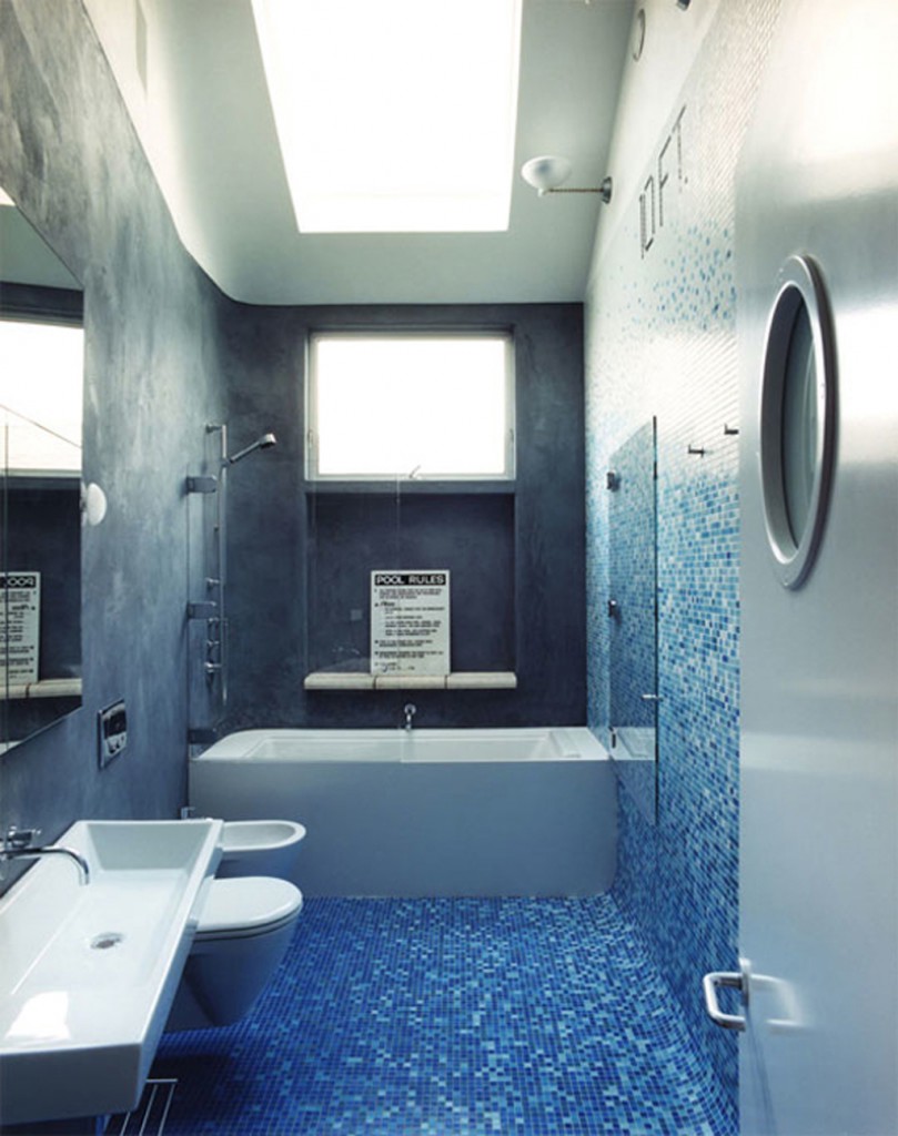 дизайн ванной комнаты маленького размера с мозаикой